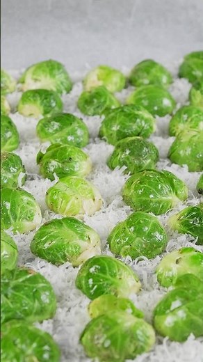 Crispy Parmesan Brussels Sprouts #shorts #recipe