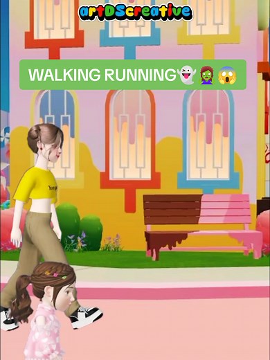 Funny Cute Zombie Animation for Kids | Walking Running 👻🧟‍♀️😱