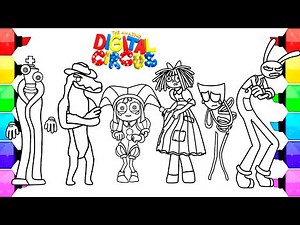 The Amazing Digital Circus 2 Coloring Pages / How To Color All characters from New Episode/NCS MUSIC