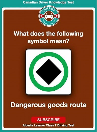 Alberta Learner Class 7 Driving Test 2023 - Signs | Canadian Driver Knowledge Tests