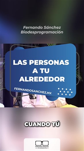 LAS PERSONAS A TU ALREDEDOR ✨ Únete a la nueva comunidad oficial en Facebook para contenido exclusivo: 👉 https://f.mtr.cool/ssjfvnebnj 🔒 Canales oficiales de Fernando Sánchez: 📘 Facebook: Fernando Sánchez Biodesprogramación 📸 Instagram / 🎵 TikTok: @FernandoSanchez.bio ▶️ YouTube: Fernando Sánchez Bio 📲 Contacto: 52 1 33 2624 3893 🌐 Web: https://f.mtr.cool/temjhqjaes #BioDesprogramacion #BioDescodificacion #BioConferencia #TransformaTuVida