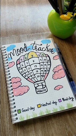 Easy & Aesthetic Mood Tracker for Journal 💖✨ #journal #journaling
