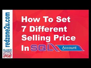 SQL Account : How To Set 7 Different Selling Price In SQL Accounting ? | SQL Accounting Software