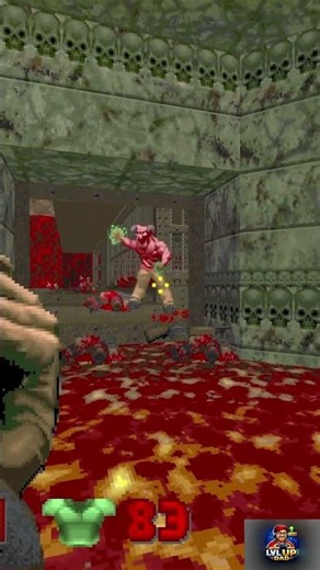 Fight with Baron of Hell on Lava