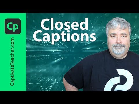 Adding Closed Captions to Your Adobe Captivate Classic eLearning