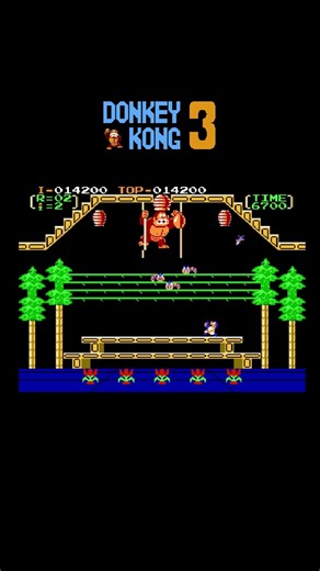 Donkey Kong 3 – 02 Classic Arcade Gameplay#shorts