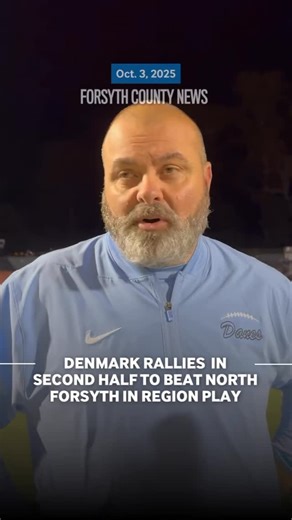 Forsyth Sports on Instagram: "After being shut out in the first half, Denmark controlled the final two quarters to earn a 10-7 comeback win over North Forsyth in a key Region 6-6A game. Full coverage later on our website."