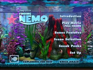 Finding Nemo: Collector's Edition Disc 2 Fullscreen (2003) DVD Main Menu #2