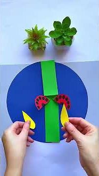 Beautiful Paper Ladybug for Kids #craft #diy #kids s