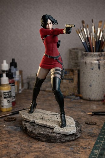 Ada Wong Figurine Resident Evil Inspired, 3D Printed Female Action Figure, Survival Horror Collectible, DIY Paint Kit - Etsy Australia
