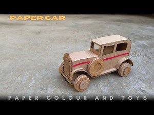 I Built a Car Out of Cardboard | paper crafting #toys@Aminurcreation