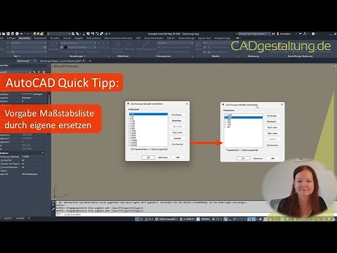 AutoCAD Tipp: eigene Maßstäbe als Standard einrichten