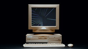Vintage desktop computer Free Stock Video Footage