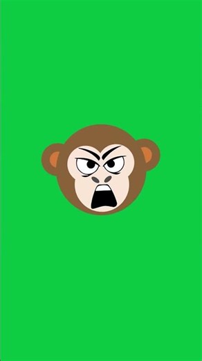 Censored Monkey Bleeps Green Screen Motion Graphics 4K 30fps Copyright Free