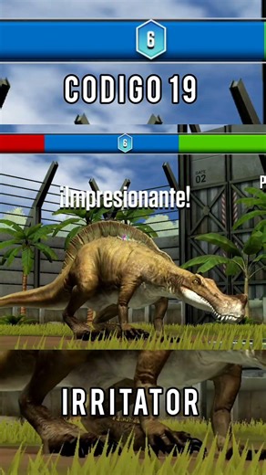 Codigo 19 de Irritator - Jurassic World El Juego #jurassicworldthegame #dinosaurios #ludia