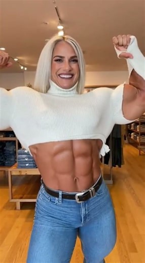 Female Bodybuilder Tight Dress #olympia #bicep #muscle #fbb #bodybuilding #bodybuilder