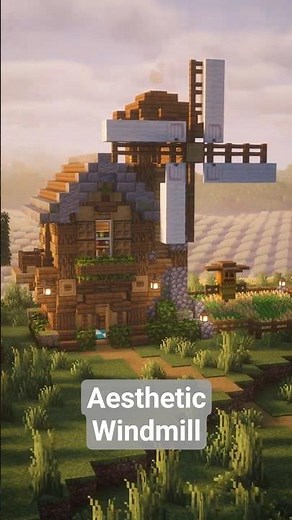 Aesthetic Windmill🌻 Minecraft Build Idea