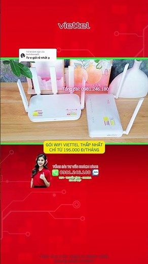 Gói wifi Viettel rẻ nhất | Tổng đài đăng ký wifi Viettel #goiwifirenhat #goiwifiviettelthapnhat
