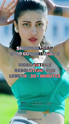 BAD BØYZ 3.0 on Instagram: "Dm🎬 Shruti Haasan Stop Go Game Preview #shrutihaasan"