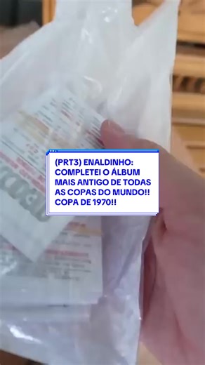 Completação do Álbum da Copa de 1970 com Enaldinho