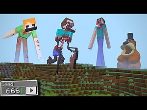MINECRAFT MOST SCARY ( SEEDS ) 😱 | MINECRAFT HORROR SEED 666 | MINECRAFT HORROR |