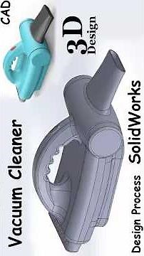 SolidWorks 3D | Vacuum Cleaner 🌀 | Product Design