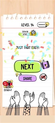 Brain Test Levels 14–16 Solutions | Tricky Puzzle Walkthrough #shorts #walkthrough #braintest