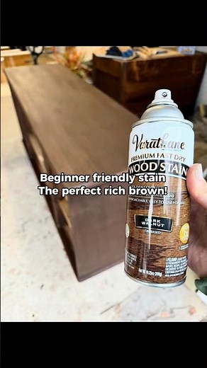 Beginner friendly stain. Varathane dark walnut