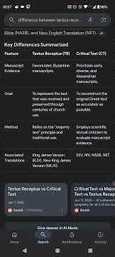 textus receptus vs critical text