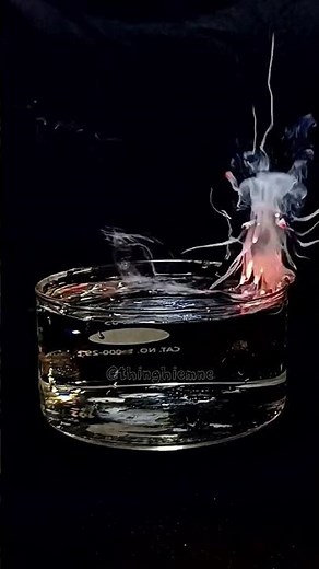 Caesium metal react with Water #thinghiemne #experiment #ihavethisthingwithplants #science
