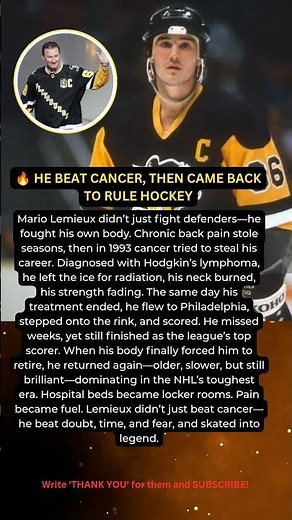 Mario Lemieux: The Day Cancer Met a Hockey Legend