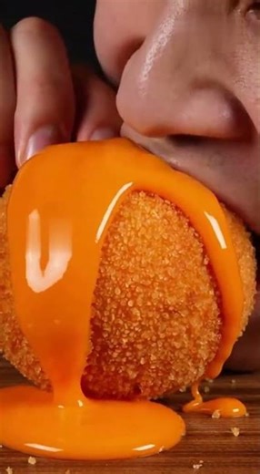 Messy Mac and Cheese Cheese Ball ASMR | Crunchy Eating Sounds & Cheese Pulls #foodasmr #food #asmr