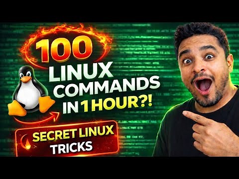 🚀 Linux Masterclass: 100 Commands That’ll Make You a PRO in 1 Hour (Step-by-Step)