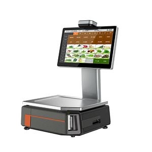 [Hot Item] Smart Ai Label Scale Print Barcode with Recognition Camera and Customer Display for Supermarket