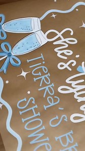 Bridal Shower Banner | Kraft Paper Banner | Custom Banner | Hand Painted Banner | Banner - Etsy