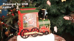 Watch train-shaped Christmas Snow Globes on Amazon Live