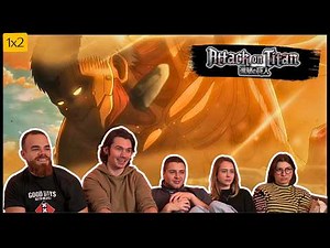 The Armored TITAN! Attack on Titan 1x2 "That day" First Time Reaction & Discussion