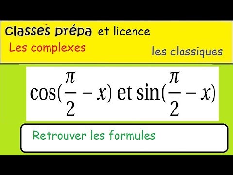 Prépa- comment retrouver cos(pi/2-x) et sin(pi/2-x)