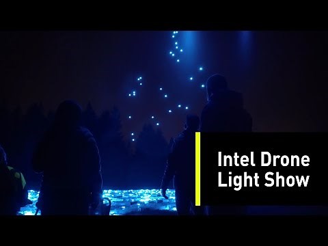 Intel's Swarm Drones Create Beautiful Aerial Light Shows