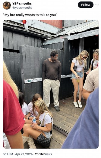 My bro really wants to talk to you, aka the "Socially Awkward Black Guy" meme explained. | Know Your Meme