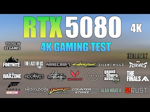 RTX 5080 : 4K Gaming Test With Ray Tracing + DLSS 4