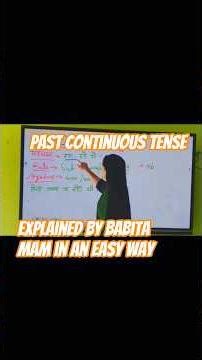 past continuous tense
