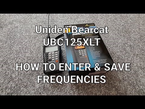 Uniden Bearcat UBC125XLT Scanner - How to add & save frequencies