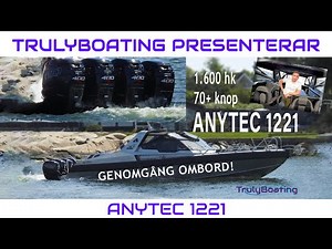 1600hk och 70 knop - ANYTEC 1221 Walkthrough av båt till salu!