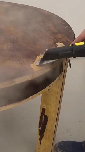 I restored a 100-year-old dining table✨ #diningtablerestoration #woodwork #furnituremakeover #DIYfurniture #upcycle #homeimprovement | AT Restoration