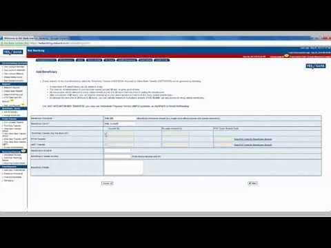 IN- How to add beneficiary to Yes bank