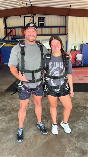 Hunter asked to go skydiving for graduation so…… here she goes! Our last hoorah before leaving for #bama this week! #skydiving #stepdad #graduation #collegebound @hunter hawkins!!