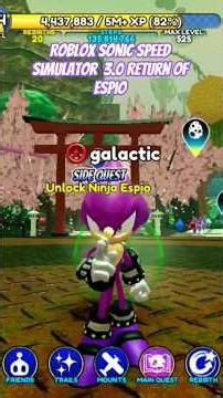 Roblox sonic speed simulator 3.0 return of espio