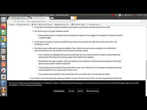 How to fix if Garmin Gps not Working Properly