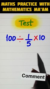 239K views · 595 reactions | Math Test 易✍️ #reelsviralシ #challenge #learning #reels #mathematics #mathtest #iqtest #brainteaser | Mathematics Ma'am | Facebook